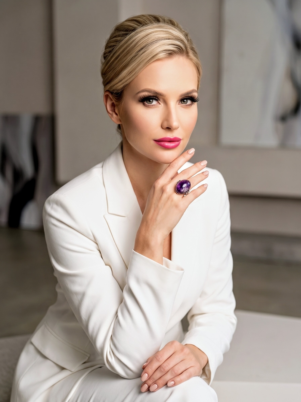 Purple Stone Statement Ring - Unbranded Women’s Fashion Ring